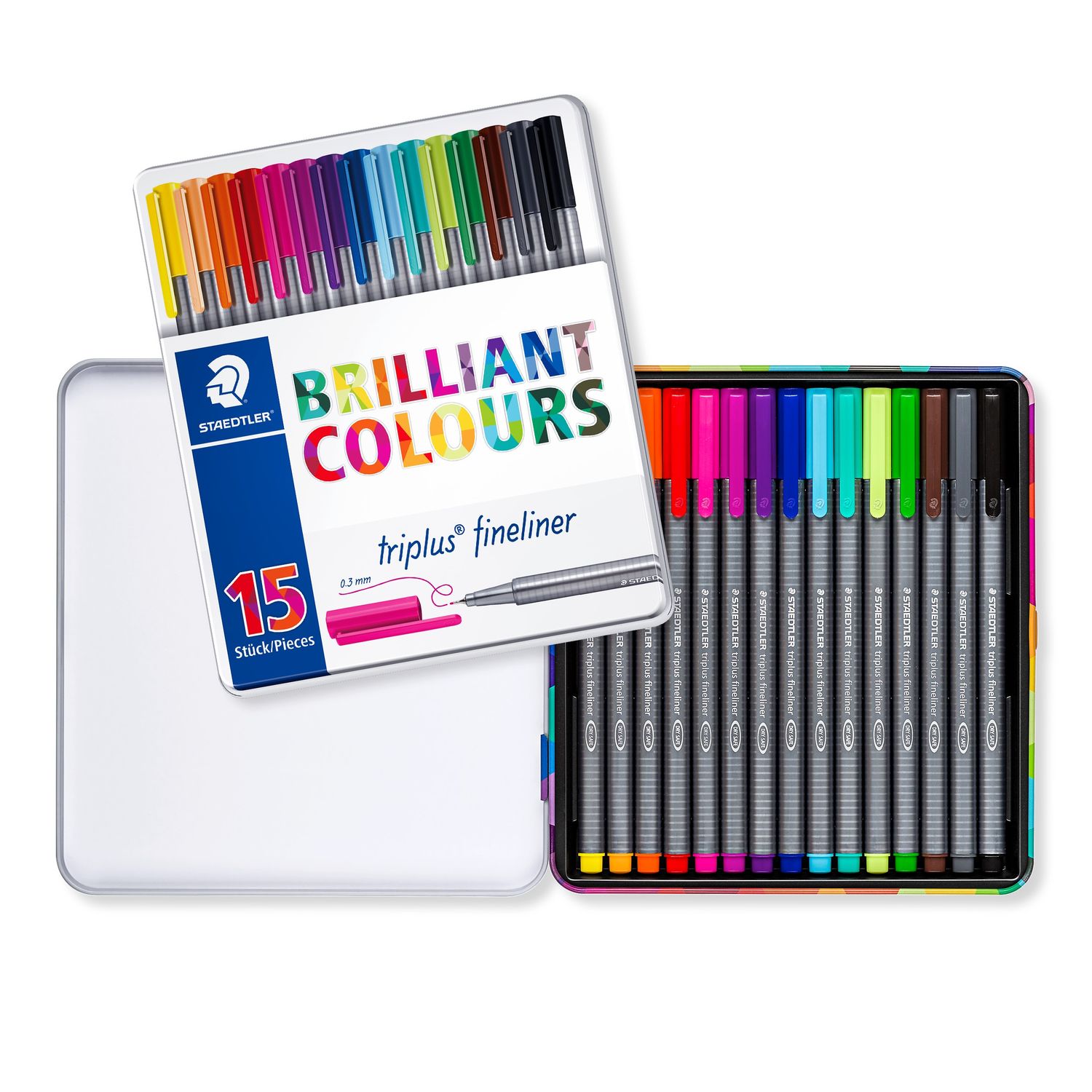 Boite de 30 stylo STAEDTLER Triplus Fine liner 0.3mm Brilliant